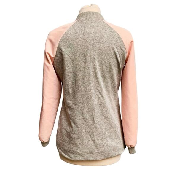 Raglan Colorblock Contrast Varsity Jacket - Picture 4 of 11